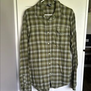 Men's Green Plaid Shirt